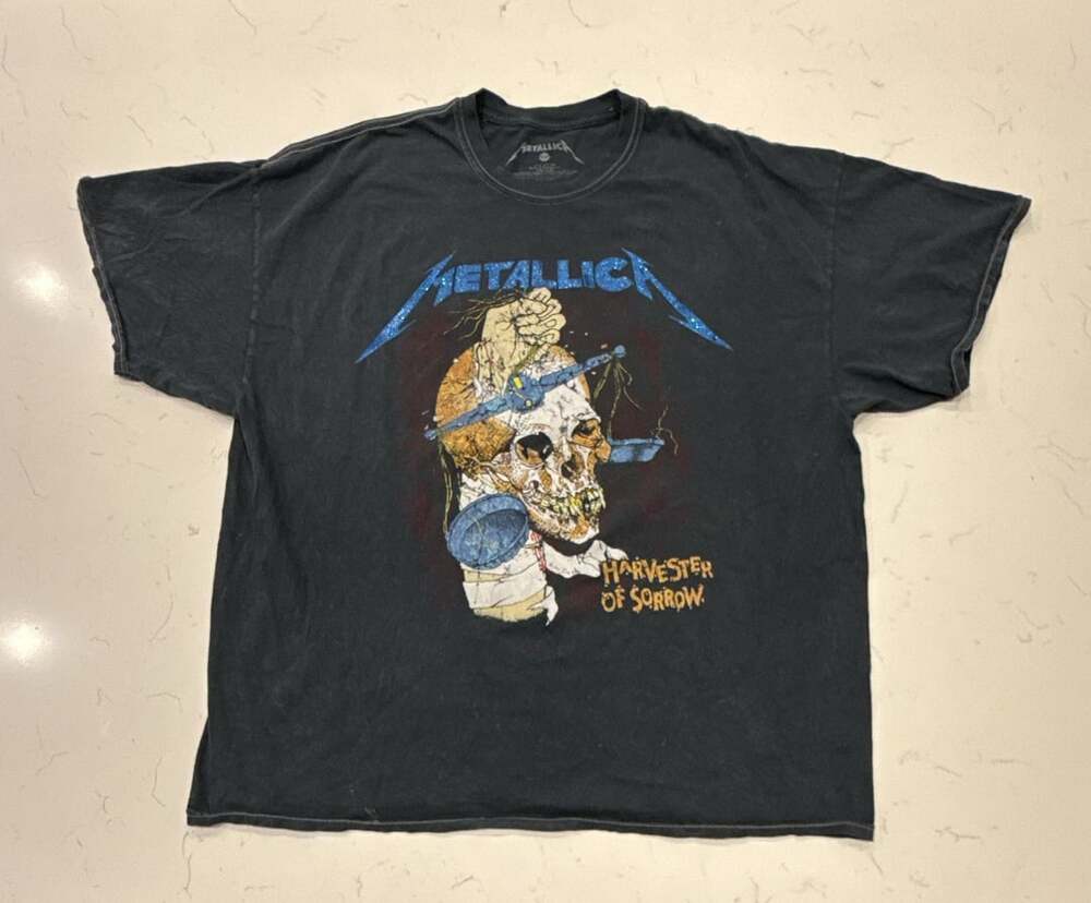 Metallica Harvester Of Sorrow Tour 1988 Graphic T-Shirt